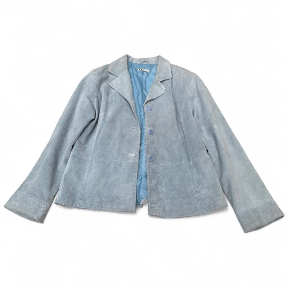 Light Blue Suede Jacket